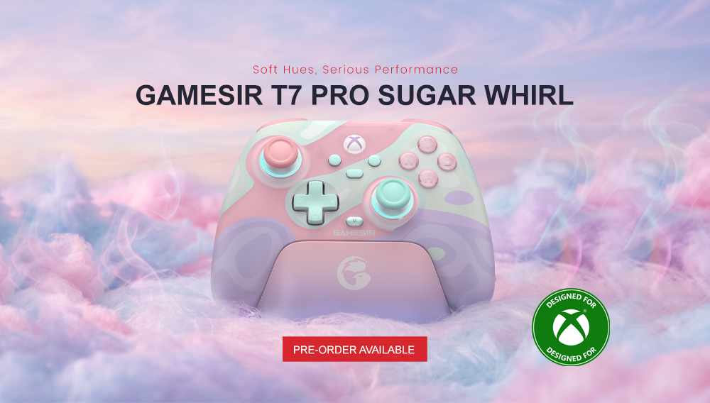 Gamesirs T7 PRO SUGAR WHIRL-Soft Hues, Serious Performance | PRE-ORDER AVAILABLE