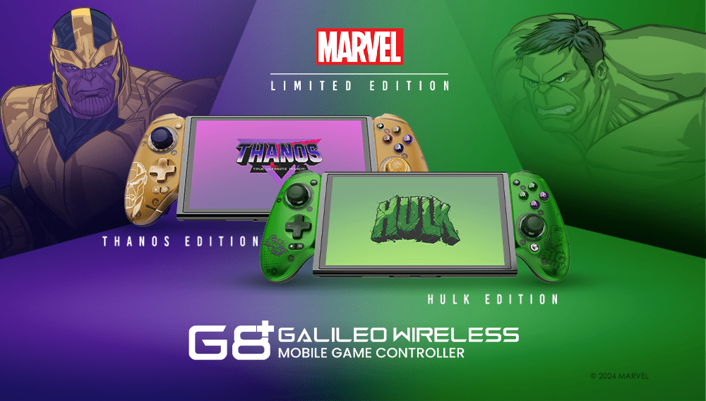 Gamesirs G8 Plus Bluetooth Mobile Controller - Limited Hulk and Thanos Edition - Gamesirs