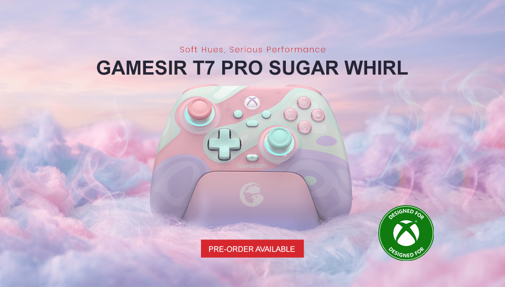 Gamesirs T7 PRO SUGAR WHIRL-Soft Hues, Serious Performance | PRE-ORDER AVAILABLE - Gamesirs