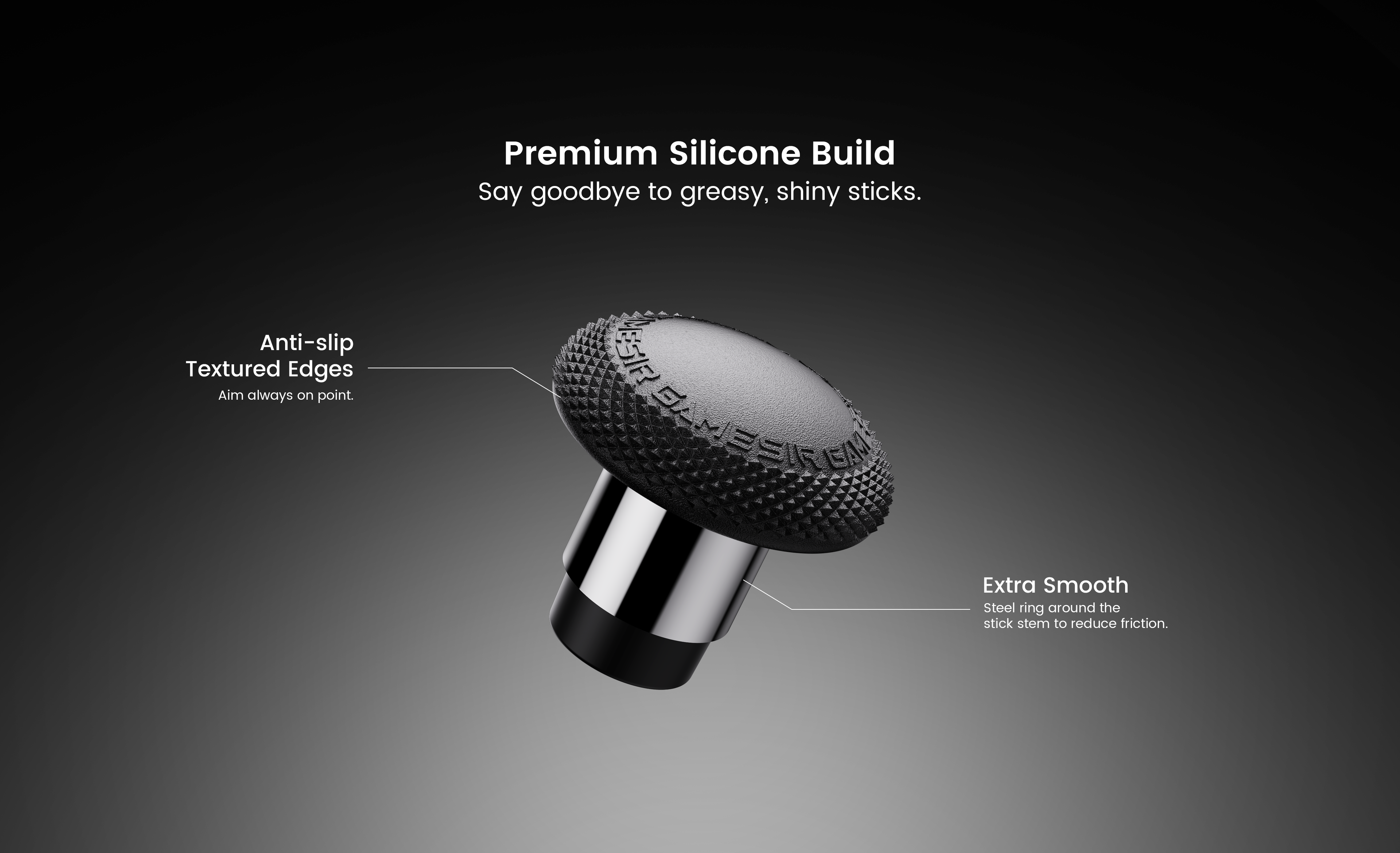 The Gamesirs Detachable Joystick Caps are premium accessories designed to elevate your gaming experience on GameSir G7 Pro Series and Cyclone 2 controllers. This set features a Premium Silicone Build that eliminates greasy, shiny surfaces for a fresh feel.For maximum performance, the caps include Anti-slip Textured Edges to ensure your aim is always on point, and a Steel Ring around the stick stem for Extra Smooth movement with reduced friction. The package comes with three pairs of caps in different heights and two distinct shapes: a Convex Shape for swift movement and instant response, and a Concave Shape for an ergonomic fit and precision control.