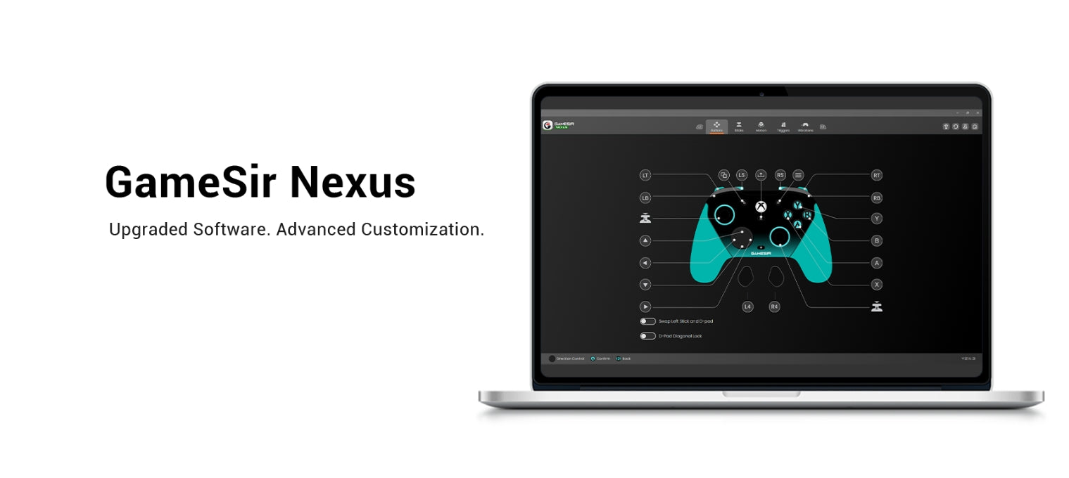 Gamesirs NexusGameSir Nexus app, which brings a significant upgrade over the original. It introduces powerful new features such as gyro settings, stick curve adjustments, and button-to-mouse mapping, giving you deeper customization and more control than ever before. 