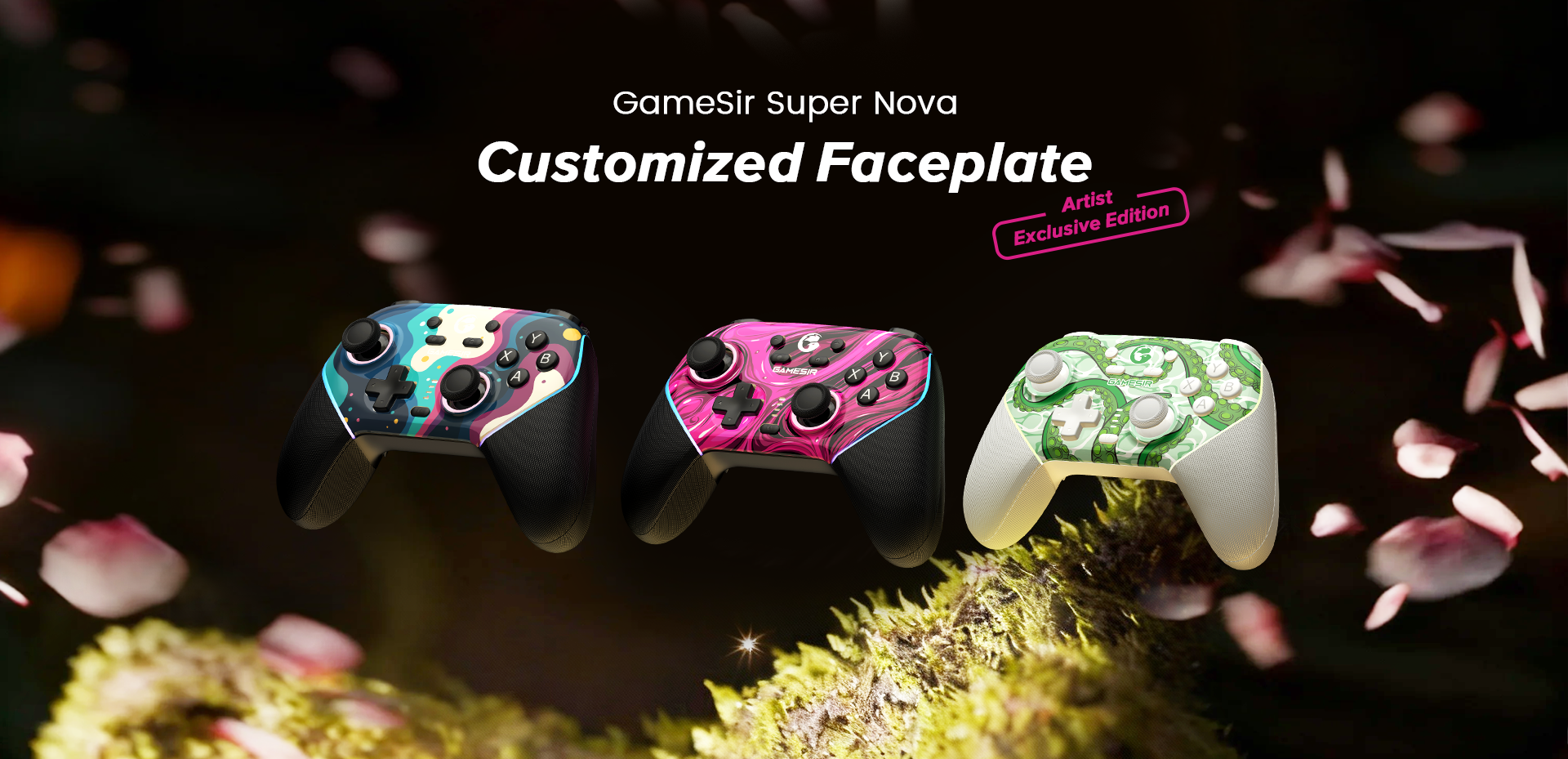 Gamesirs Super Nova multicolor faceplates