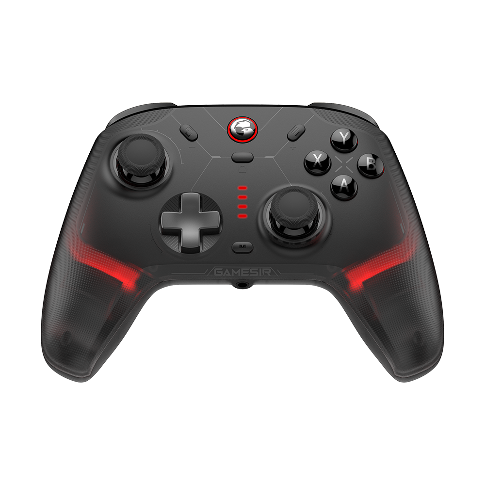 Gamesirs Cyclone 2 Multiplatform Controller - Shadow Black with customizable RGB lighting and ergonomic design.