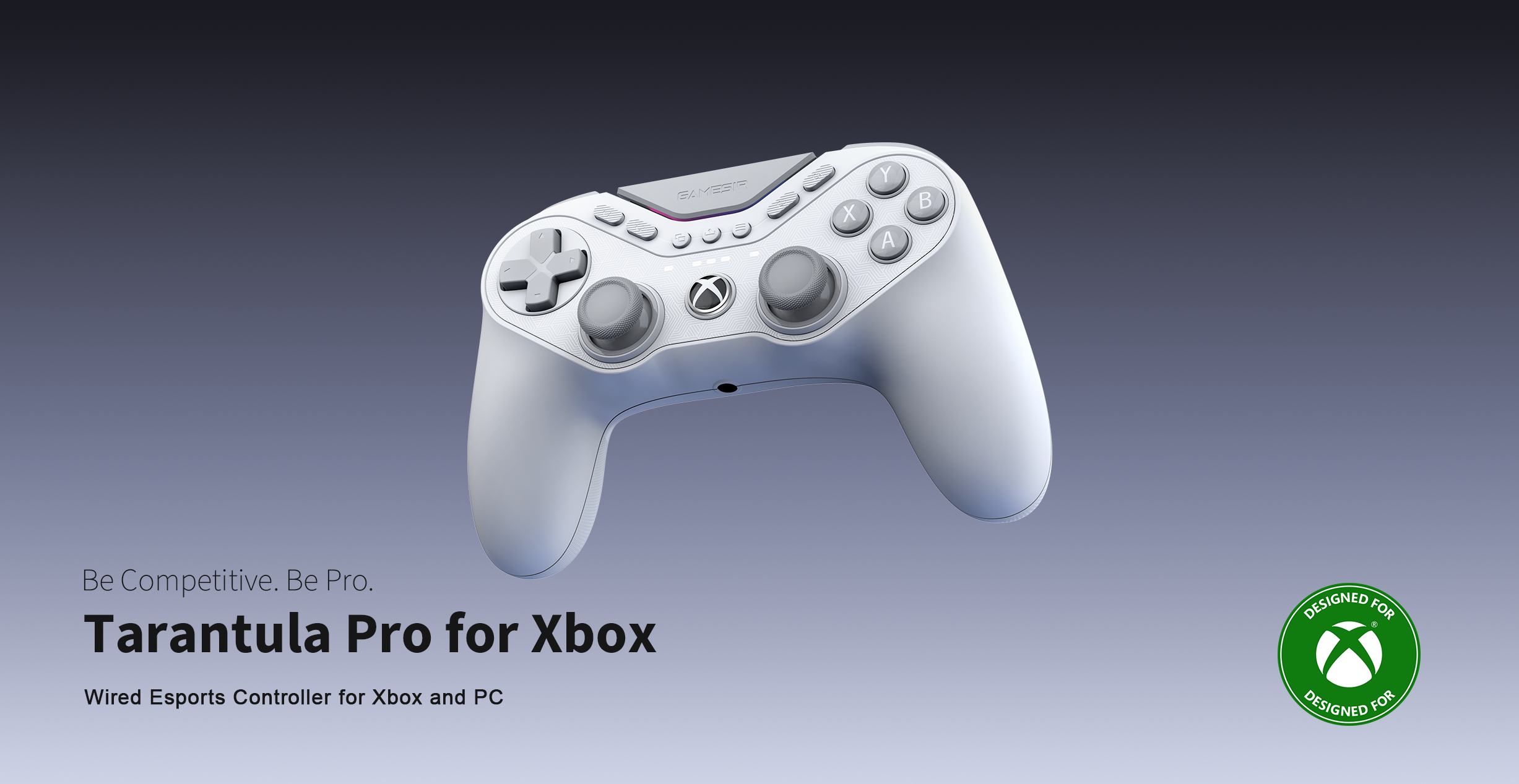 Gamesirs Tarantula Pro for Xbox, a professional-grade wired esports controller designed for players who prefer a symmetrical thumbstick layout (similar to a PlayStation controller) on the Xbox platform.Released in April 2026, this model is part of the 