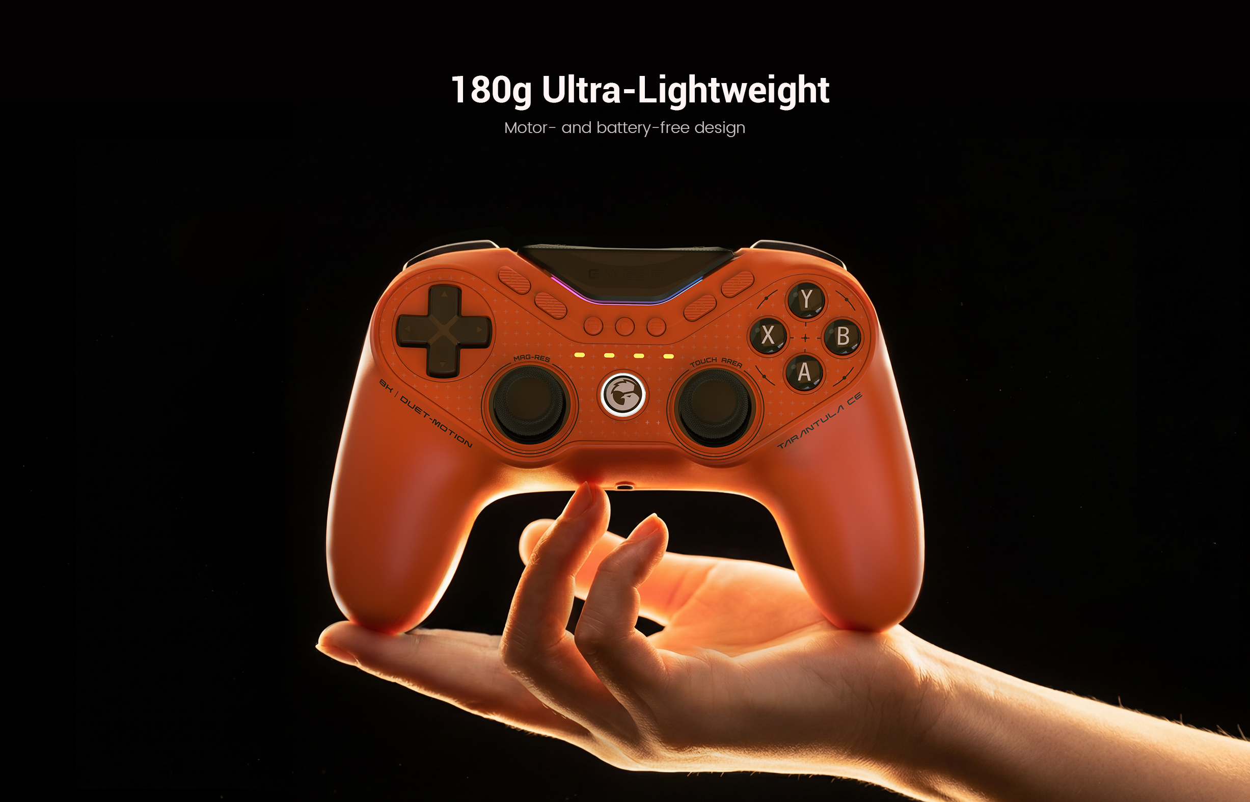 180g Ultra-Lightweight engineering of the Gamesirs Tarantula 8K PC (Standard Edition).This specific model is the 