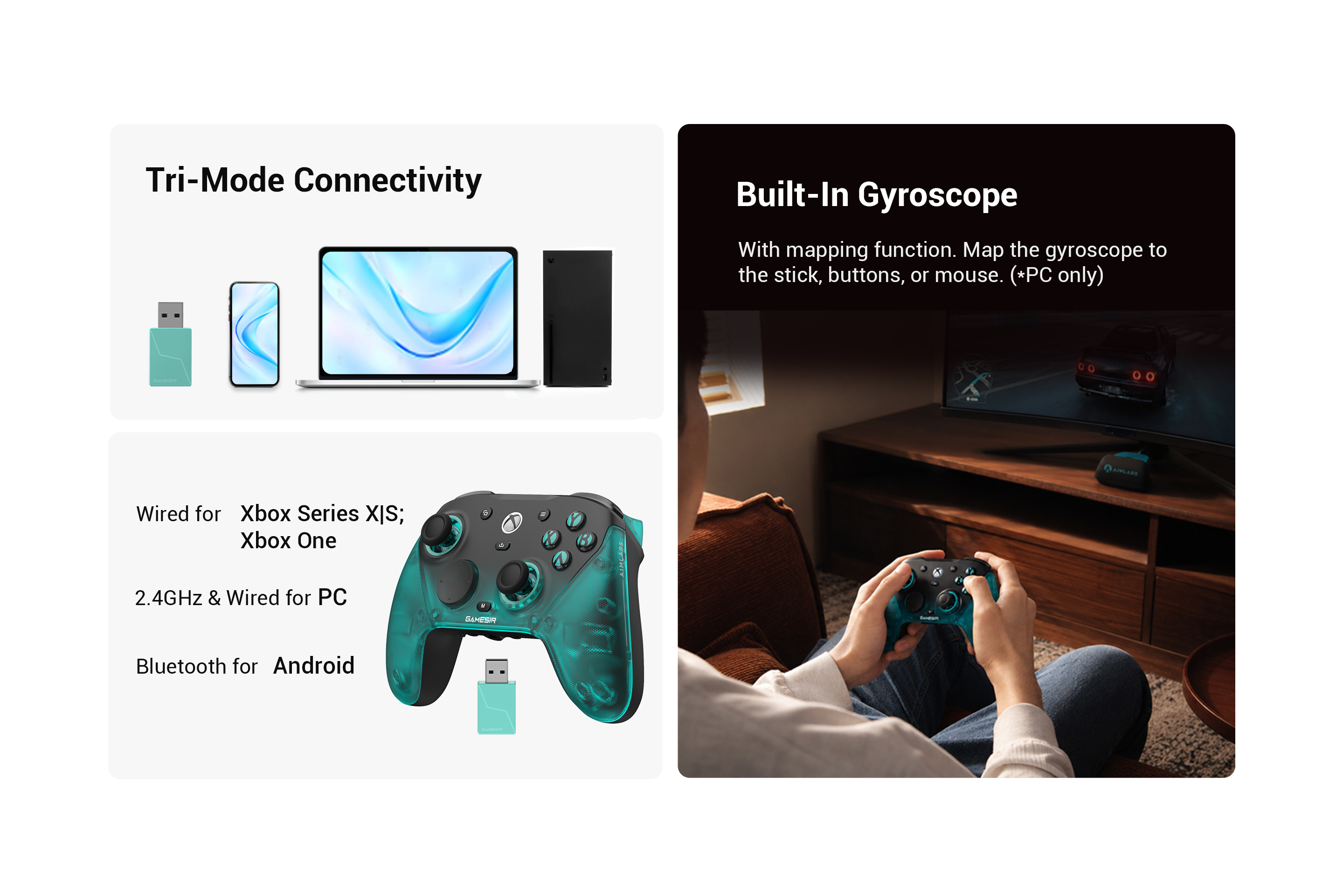 The GameSir G7 Pro is an 