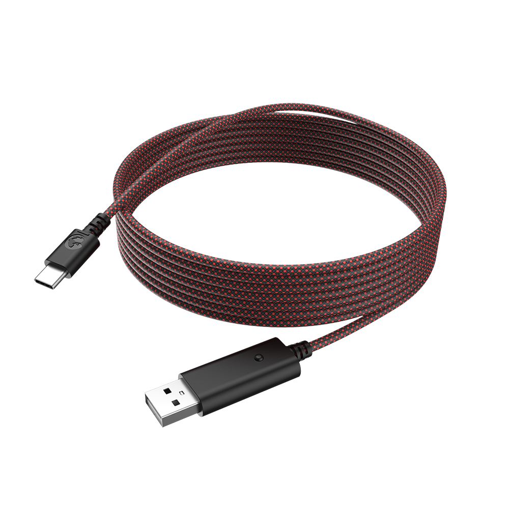 Gamesirs 3M USB Cable with USB-C connector, nylon-braided for durability.