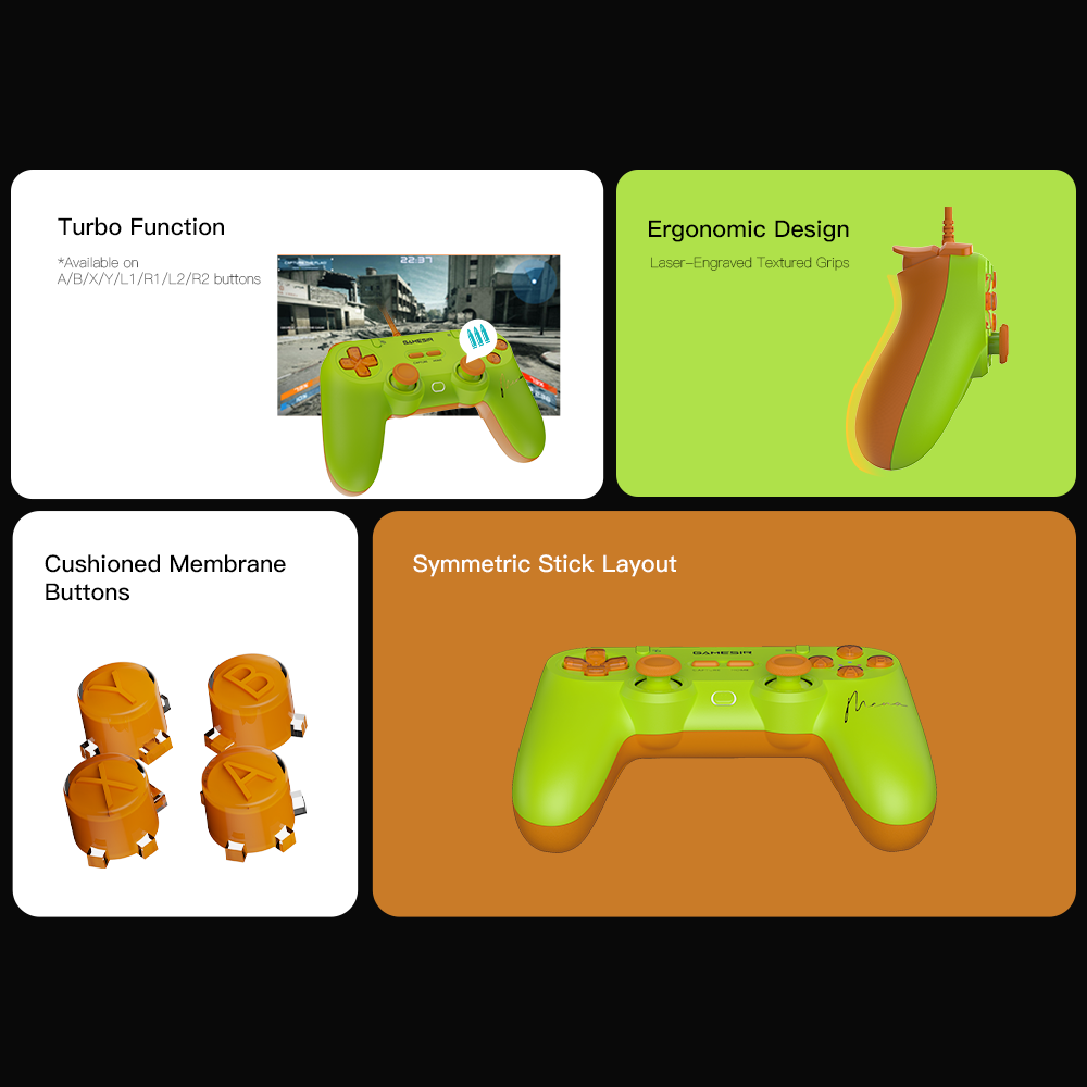 Customize settings via Gamesirs App on X5 Lite (*only available on Android devices)