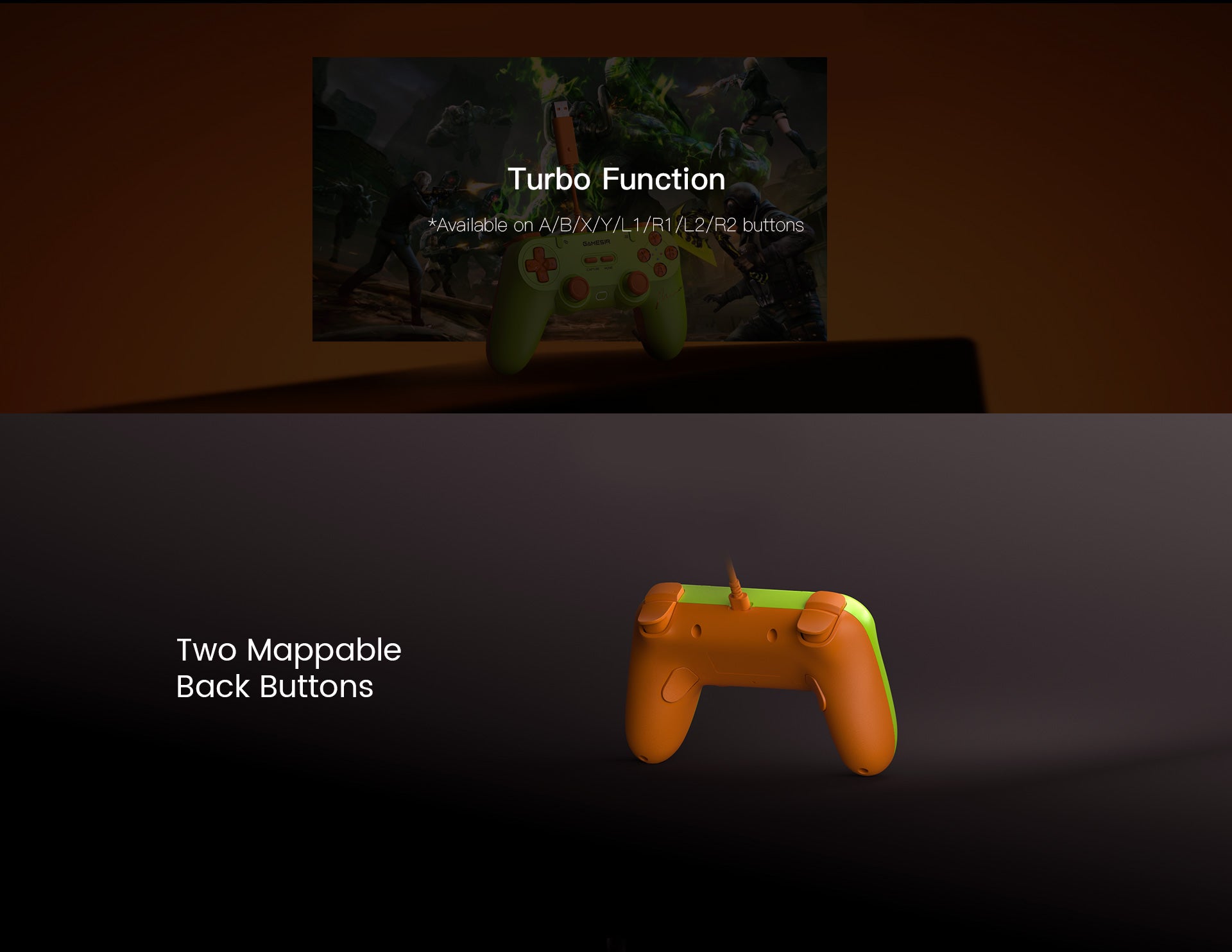 Customize settings via Gamesirs App on X5 Lite (*only available on Android devices)