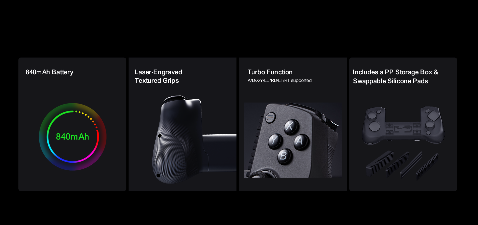 Customize settings via Gamesirs App on X5 Lite (*only available on Android devices)
