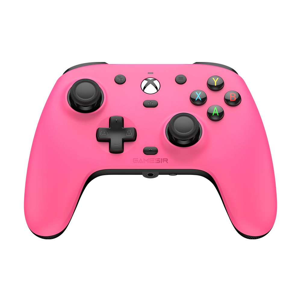 Gamesirs Magnetic Faceplate pink customized Xbox controller cover for G7 Pro series with magnetic tool-free installation and anti-friction thumbstick rings
