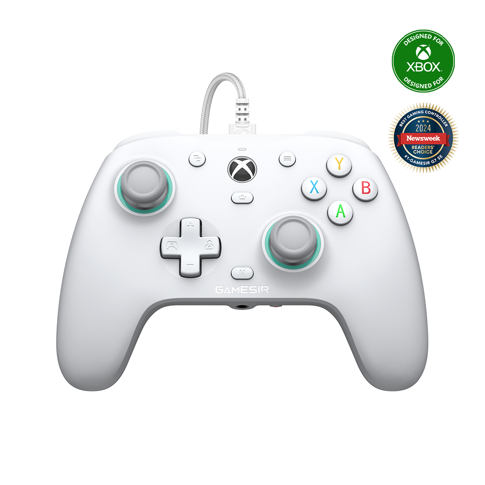 Gamesirs G7 SE Xbox Wired Controller with magnetic faceplate and Hall Effect sticks.