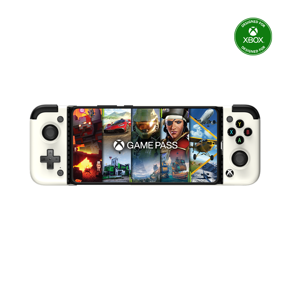 Gamesirs X2 Pro Xbox Mobile Controller with Xbox Game Pass games displayed.