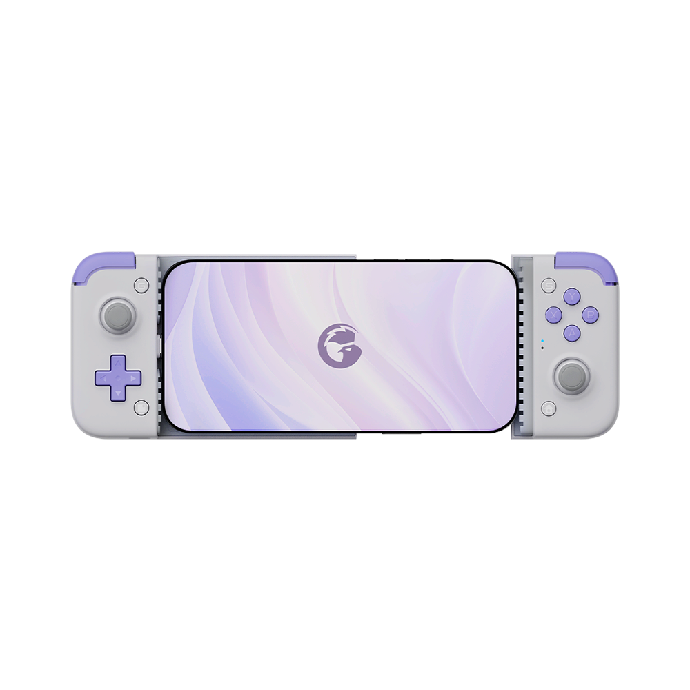 Gamesirs X2s Type-C Mobile Controller with smartphone.