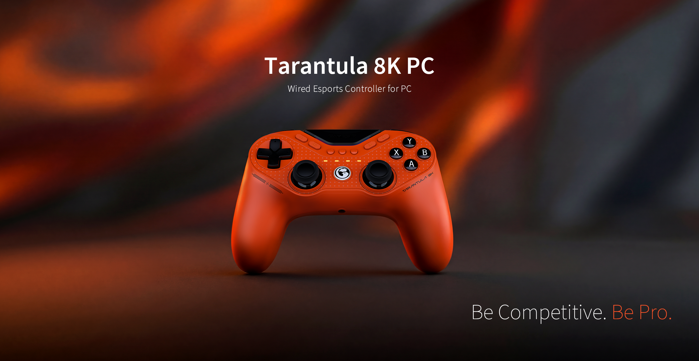 Gamesirs Tarantula 8K PC, a flagship wired esports controller launched in April 2026.This specific version is the Standard Edition, characterized by its vibrant 